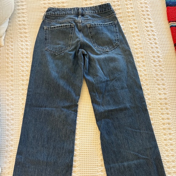 Hollister Low Rise Baggy Denim Jeans size 000R/23R - Picture 1 of 6